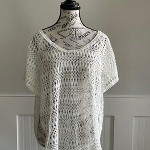 Victoria's Secret White Crochet Beach Cover-Up